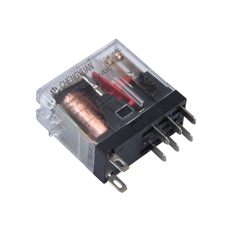 CY14FT-2CL รีเลย์, DPDT รีเลย์, 14F รีเลย์เท้ากว้าง, 8A 5PIN รีเลย์กำลังไฟ