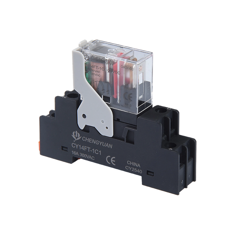 CY14FT-1CL รีเลย์, รีเลย์ SPSP, รีเลย์เท้ากว้าง 14F, รีเลย์กำลังไฟ 12A 5PIN
