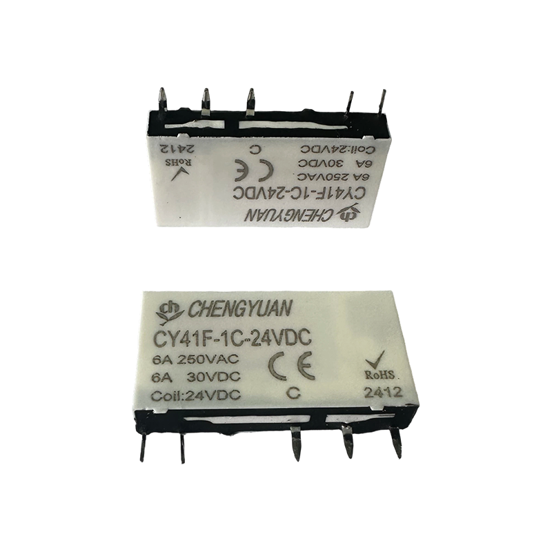 รีเลย์ CY41F, รีเลย์กำลังบาง, รีเลย์ 41F, รีเลย์สัญญาณ, 5PIN PCB 6A รีเลย์ขนาดเล็ก
