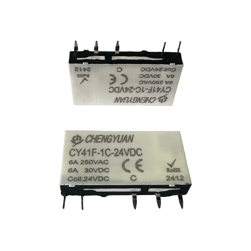 รีเลย์ CY41F, รีเลย์กำลังบาง, รีเลย์ 41F, รีเลย์สัญญาณ, 5PIN PCB 6A รีเลย์ขนาดเล็ก