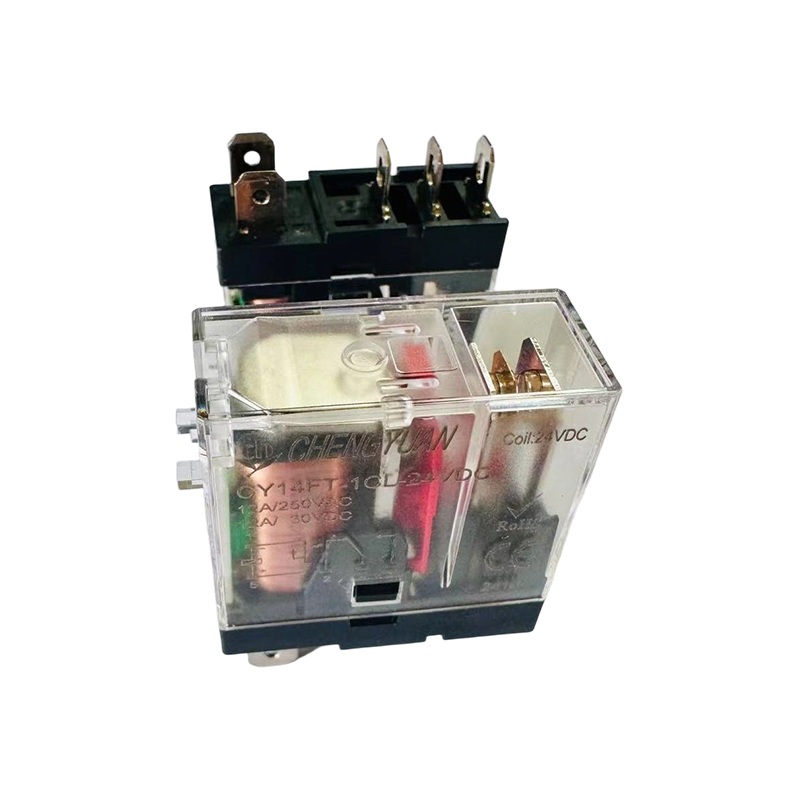 CY14FT-2CL รีเลย์, DPDT รีเลย์, 14F รีเลย์เท้ากว้าง, 8A 5PIN รีเลย์กำลังไฟ