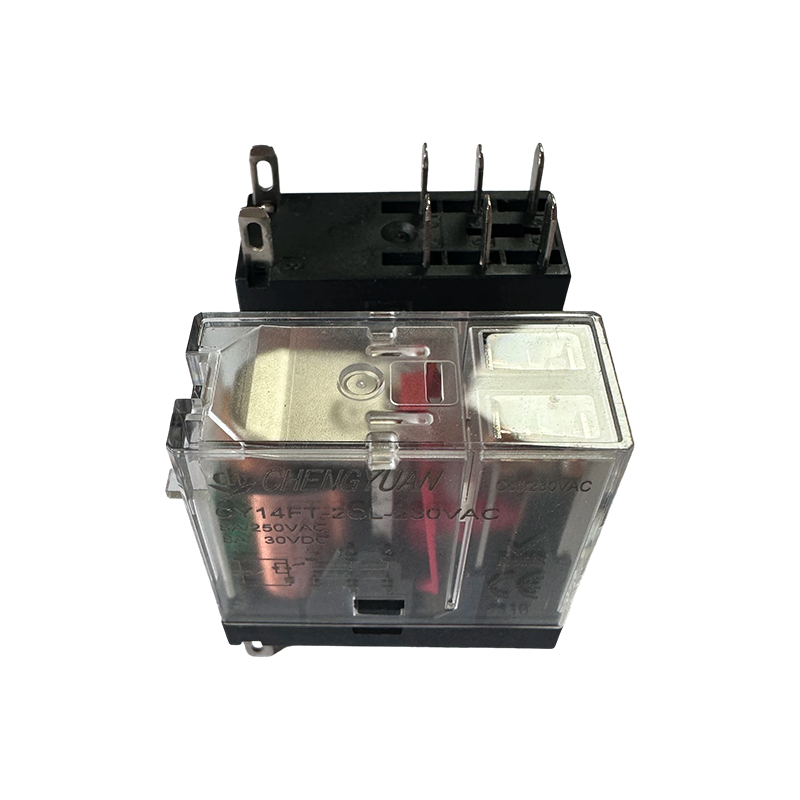 CY14FT-2CL รีเลย์, DPDT รีเลย์, 14F รีเลย์เท้ากว้าง, 8A 5PIN รีเลย์กำลังไฟ
