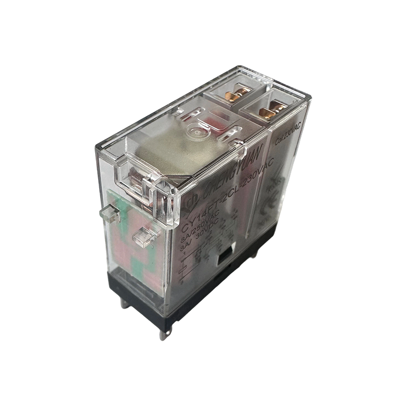 CY14FT-2CL รีเลย์, DPDT รีเลย์, 14F รีเลย์เท้ากว้าง, 8A 5PIN รีเลย์กำลังไฟ