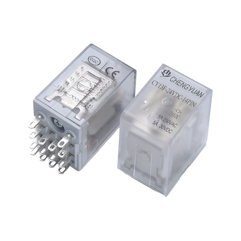 CY13F รีเลย์,รีเลย์กำลังไฟ 4PDT,JQX-13F,รีเลย์กำลังอุตสาหกรรม,4PDT/4Z,MY4 LY4.14PIN